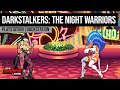 Darkstalkers The Night Warriors Playstation DuckStation Morrigan Arcade Mode Gameplay