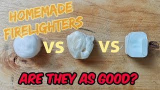 Homemade All Weather Fire Starter vs Store Bought Firelighters