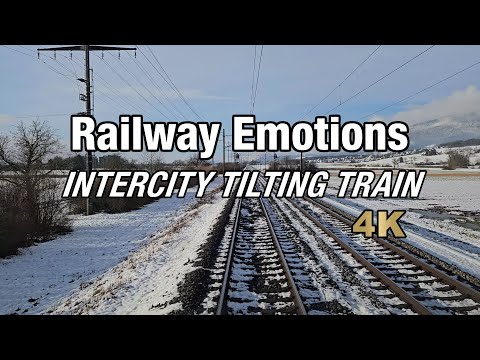 🚆 4K Führerstandsmitfahrt durchs Land mit dem Neigezug (Schweiz | IC5 St. Gallen - Biel/Bienne)