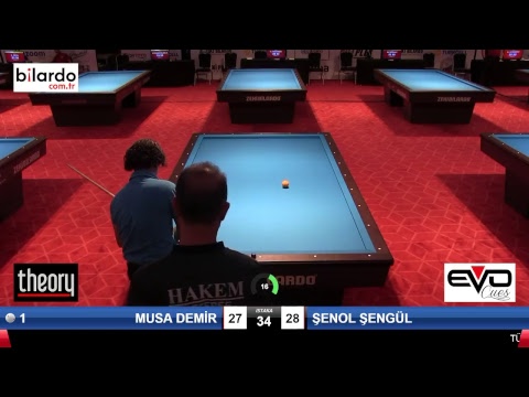 MUSA DEMİR & ŞENOL ŞENGÜL Bilardo Maçı - 2018 ERKEKLER 2.ETAP-4.Ön Eleme