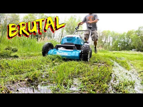Makita Akumuliatorinė vejapjovė DLM539Z, 2X18V, 53cm, Savaeigė, 4in1, Be akumuliatorių ir kroviklio video