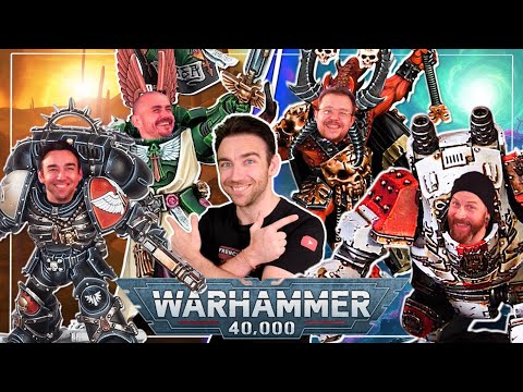 Warhammer 40.000 2VS2 - Blood Angels & Dark Angels VS World Eaters & Démons