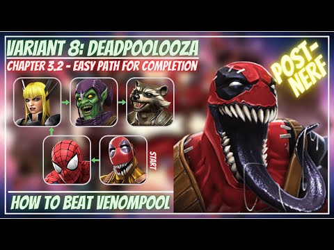 MCOC: Variant 8.3.2 - Easy Path for Completion - Venompool - Tips/Guides - No Revives