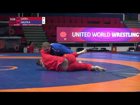 BRONZE Men's GP Gi - 100 kg: I. GHITA (ROU) v. A. HALETA (UKR)
