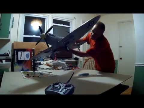 (The New) FlightLine RC. Mk.IXc Supermarine Spitfire 1200mm Warbird  Speed Build / Review (No Music)