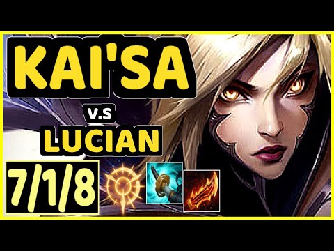 YUUKI60 (KAI'SA) vs LUCIAN - 7/1/8 KDA BOTTOM ADC GAMEPLAY - EUW Ranked MASTER