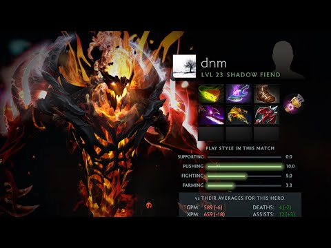 Dota 2 Replay 7.32E dnm 's Shadow Fiend [5RATFORCESTAFF vs TSM]