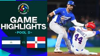 Nicaragua vs. Dominican Republic 2026 World Baseball Classic | Game Highlights