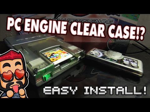 PC Engine Smoked Clear Case & INSTALL # pcengine #videogames