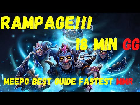 Abed Smurf MEEPO is ABED SIGNATURE HERO RAMPAGE 18 Min GG | Easy Deleted Tinker on MID | Meepo 7.26C