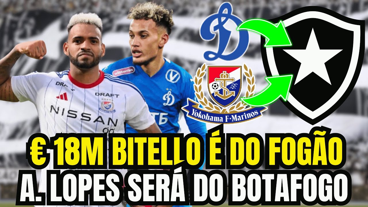 🚨🚨🚨 BITELLO E ANDERSON LOPES SERÃO DO BOTAFOGO | € 35M LUIZ HENRIQUE ACEITA O ZENIT | WENDEL | ARTUR