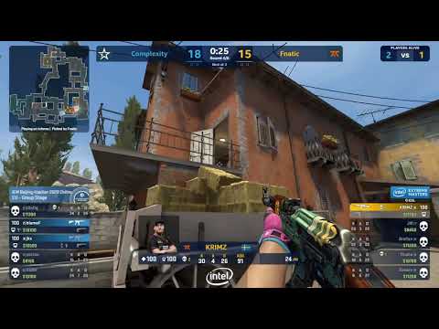 KRIMZ  phenomenal clutch 1v4 against CoL to save fnatic in OT @de_inferno | IEM Beijing 2020