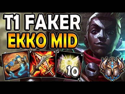 T1 Faker EKKO MID vs VLADIMIR - Ranked Challenger Korea ✔️