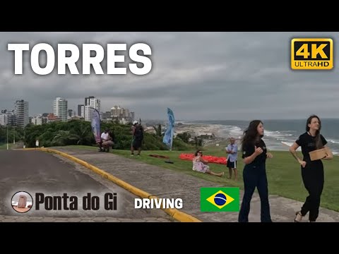 CIUDAD de TORRES 2025 LA JOYA de RIO GRANDE DEL SUR #driving BRASIL en 4k uhd CENTRO- MORROS-PLAYAS