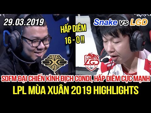 [LPL 2019] Snake vs LGD FULL Highlights | SofM đại chiến kình địch Condi, màn "sỉ nhục" 16-0 quá tởm