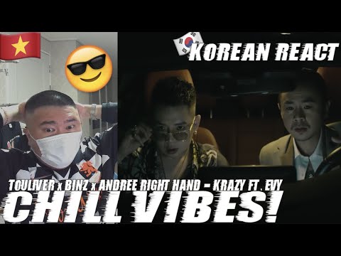 🇻🇳🇰🇷🔥Korean Hiphop Junkie react to TOULIVER x BINZ x ANDREE RIGHT HAND - KRAZY (Ft. EVY) (VNM/ENG)