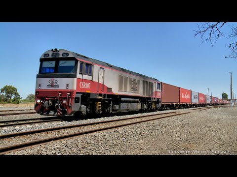 CSR007 Leads 7922V SCT/SBR Dooen Container Freight Train (21/1/2019) - PoathTV Australian Railways