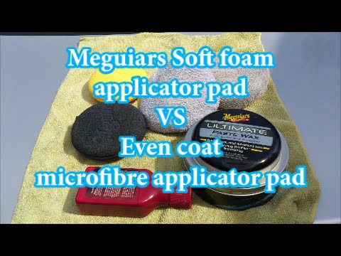 Meguiars soft foam application pad vs even coat microfibre application pad