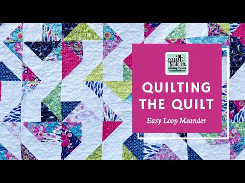 Easy Loop Meander - Beginner Friendly Free Motion Quilting Stitch