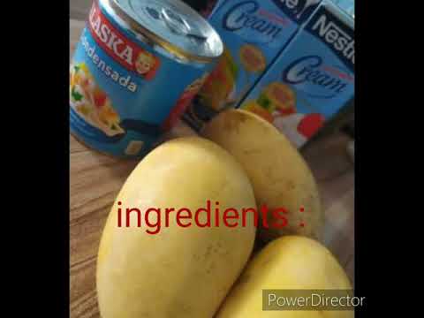 Creamy mango ice cream