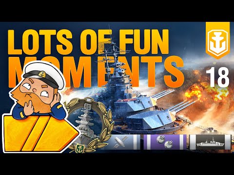WoWs show #18: funny and lucky moments. Big guns only.