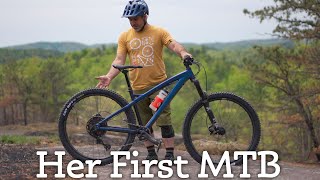 Building my Sister her First Mountain Bike (and testing it)