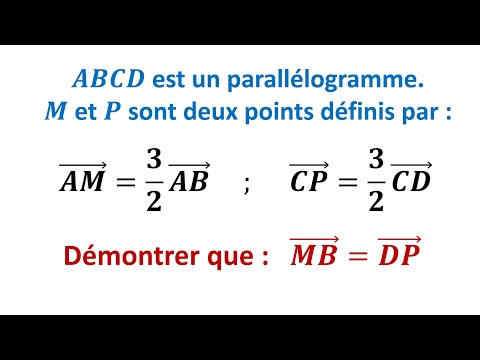 Exercise 2: Using the Chasles relation - Vectors and translation - 3rd year of secondary school