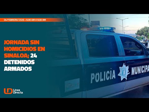 Jornada sin homicidios en Sinaloa; 24 detenidos armados