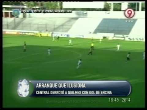 Central derrotó a Quilmes con gol de Encina   Informe de @gabimaldo