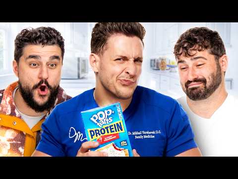 Trying The Best & Worst Protein Snacks ft. Basement Yard