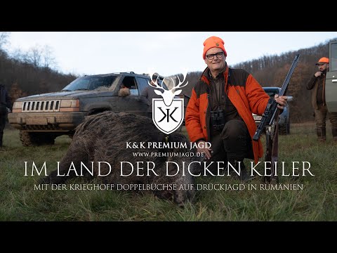 Im Land der Dicken Keiler - Mit der Krieghoff Doppelbüchse auf der Drückjagd in Rumänien