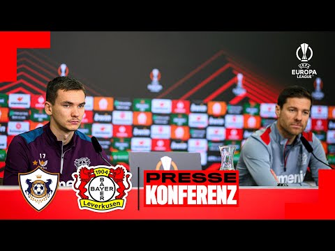 Press conference with Xabi Alonso and Matej Kovar before Qarabag Agdam 🆚 Bayer 04 Leverkusen | Eu...