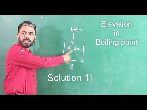 Solution 11 Elevation in Boiling point 1 Video