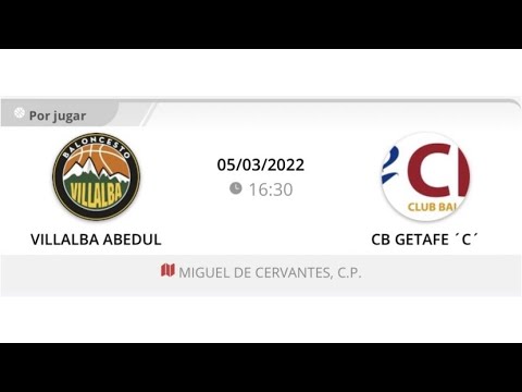 Cadete masc D VILLALBA GRUPO ABEDUL - CB GETAFE