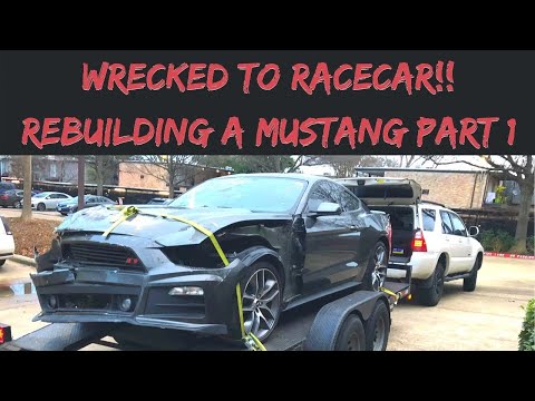 Thumbnail for WRECKED TO RACECAR!!! Rebuilding a CRASHED Mustang Part 1 by Car