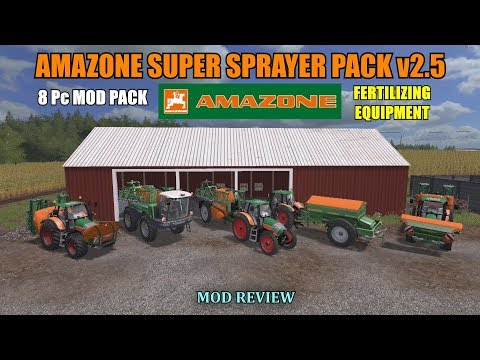 Farming Simulator 17 - Amazone Super Sprayer Pack v2.5 "Mod Review"