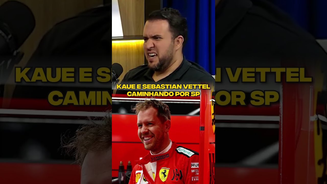 Kaue e Sebastian Vettel caminhando por SP #shorts