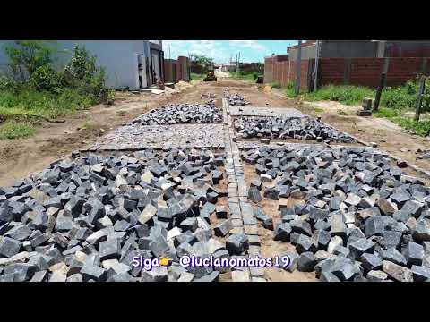 São Félix do Coribe, Bahia. Bairro Nino Lessa. Pavimentação.