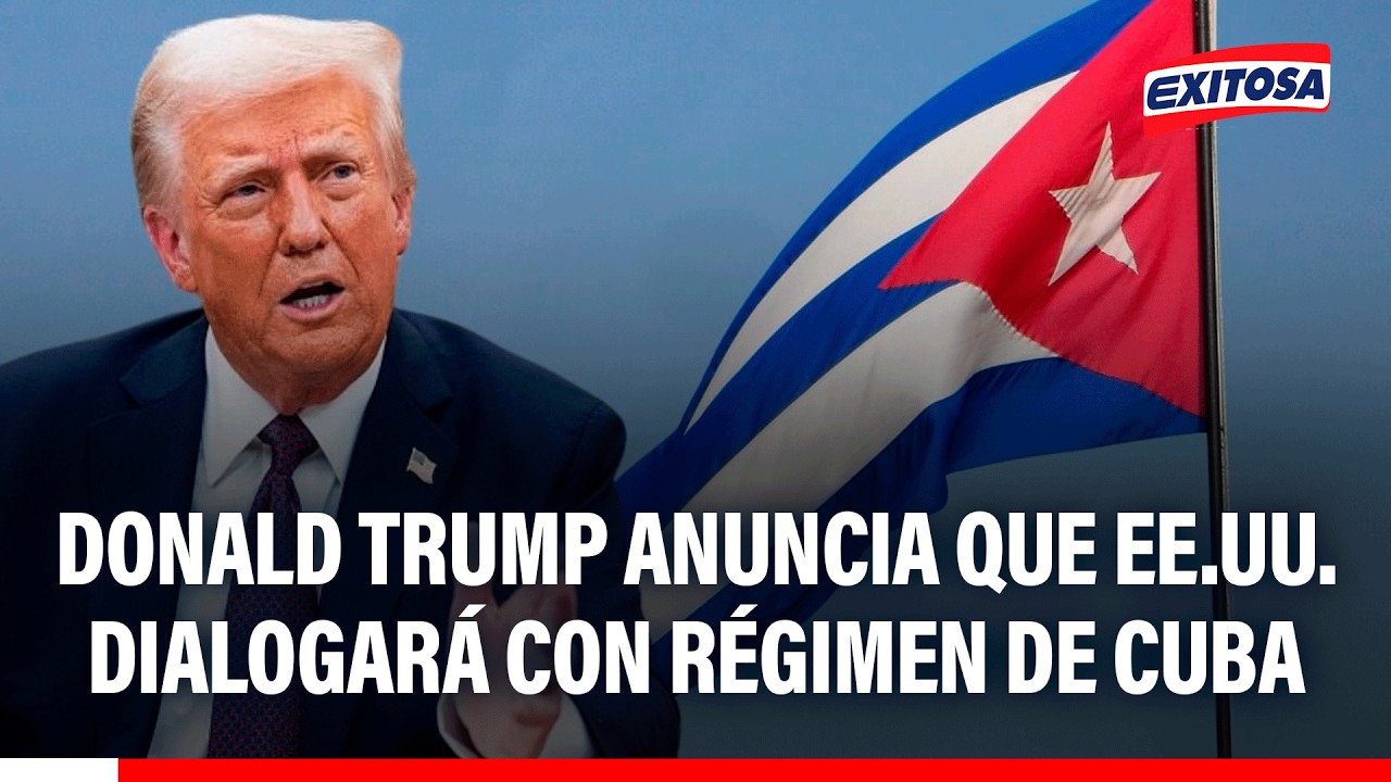 🔴🔵 Donald Trump anuncia que EE.UU. dialogará con régimen de Cuba