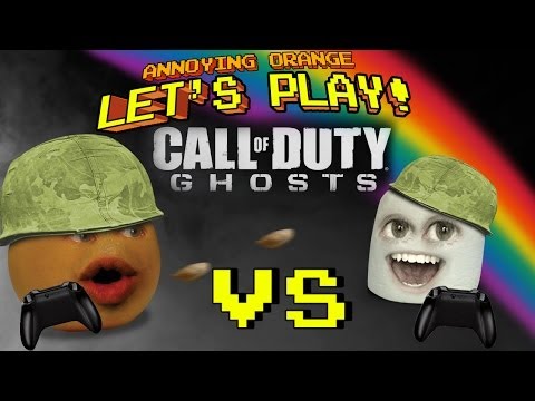 迷惑なオレンジ コール オブ デューティ ゴーストをプレイしよう #2: マシュマロファイト! (Annoying Orange Let's Play Call Of Duty Ghosts #2: Marshmallow Fight!)