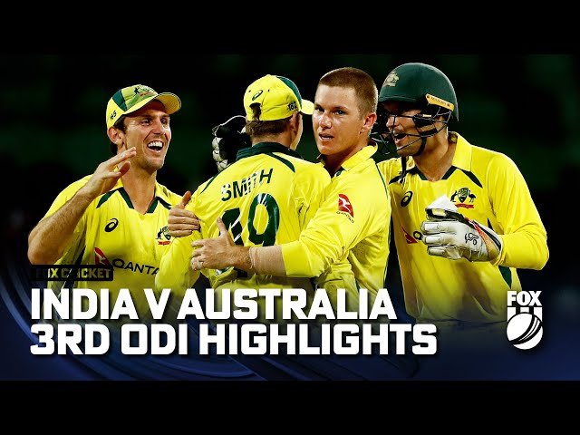 India vs Australia – 3rd ODI match highlights | 22/03/23 | Fox Cricket