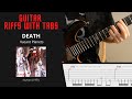 Death - Vacant Planets - Guitar riffs with tabs / cover / lesson