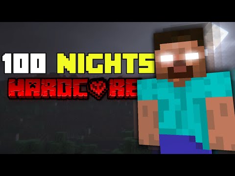INSANE! 100 NIGHTS with HEROBRINE: Minecraft Hardcore