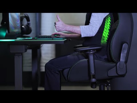 Ergonominė Žaidimų kėdė Razer Iskur Gaming Chair, Juoda-žalia