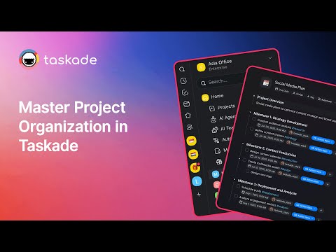 Taskade Tutorial | Hierarchy: How to Organize Your Workspace, Teams, Projects, Blocks, and Tasks video thumbnail