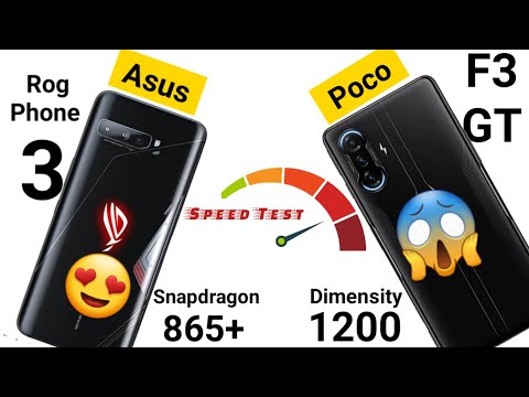 Poco F3 GT vs Rogphone 3 Speedtest/ Ram Management Comparison Stock Ui vs Miui 😱🤯😯
