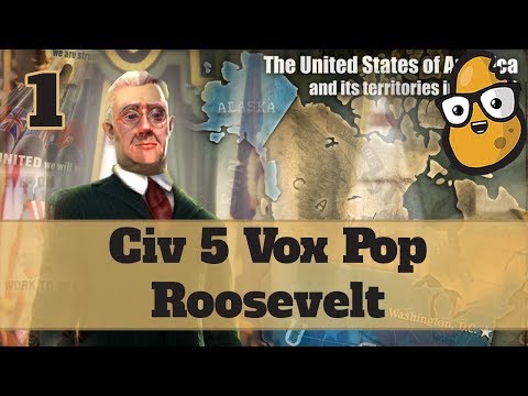 Let's Stream Civ 5 Vox Pop Roosevelt - Civilization V Vox Populi America Livestream