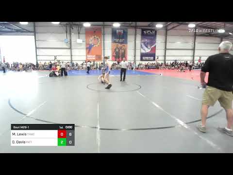 NHSCA Duals 113 lbs Rr Rnd 1   Major Lewis, Team Nauman Silver Fox vs Drew Davis, Patton Trained Blu