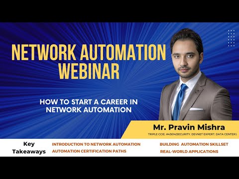 Network Automation Webinar by I-MEDITA | How to Start a career in Network Automation