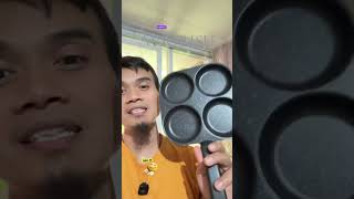 Wajan telur 4 lubang anti lengket, cocok untuk telur, pancake, dan sarapan praktis #eggpan #wajan
